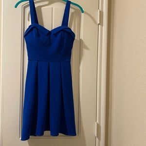 Thick blue dress